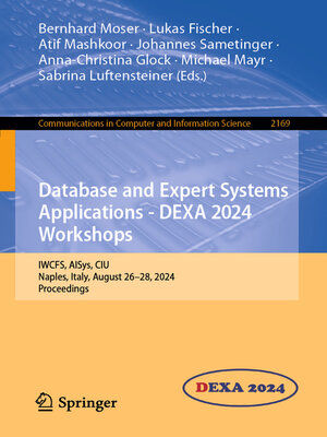 cover image of Database and Expert Systems Applications--DEXA 2024 Workshops